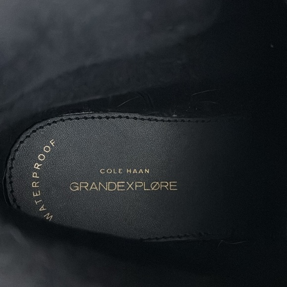 Cole Haan Women's Zerogrand Explorer Hiking Boot Waterproof Black Leopard SZ 7B - Picture 5 of 9